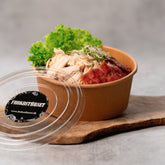 Salat m. Grøn salat, kylling og bacon bowl